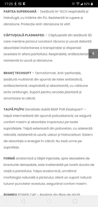 Pantofi protecție Indianapolis Abautblu mărimea 44