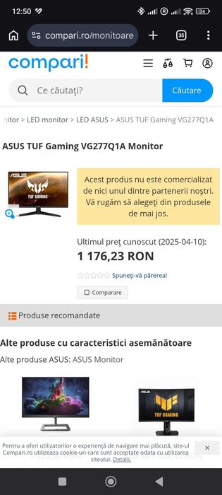 Monitor Gaming ASUS VG277Q1A