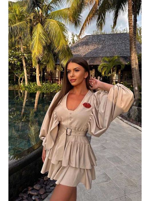 Rochie NOUA animal print TGH, marimea 34