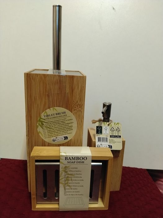 Set baie bambus 3 piese