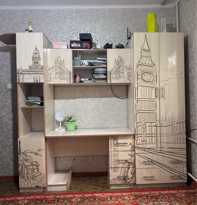 Детский гарнитур, шкаф кровать, стенка