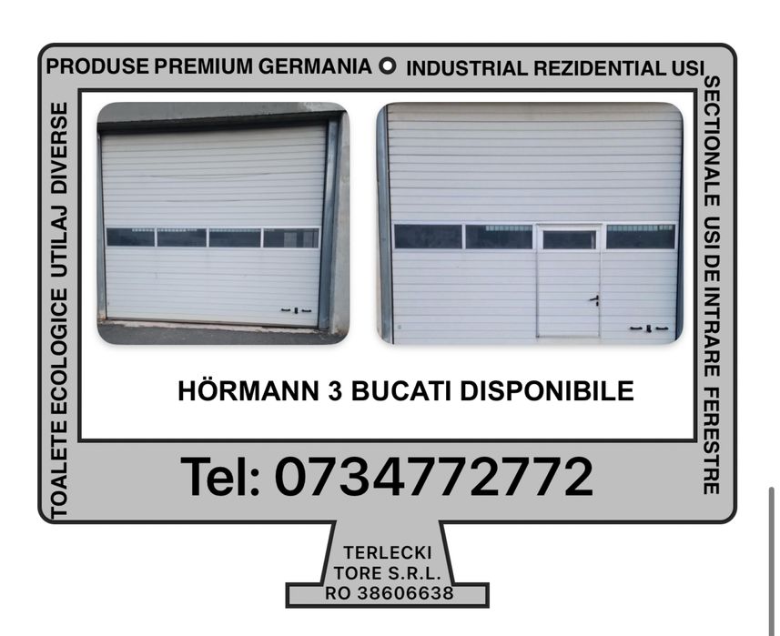 USA SECTIONALA INDUSTRIALA poarta hala garaj firma H 400 x L 375, 480