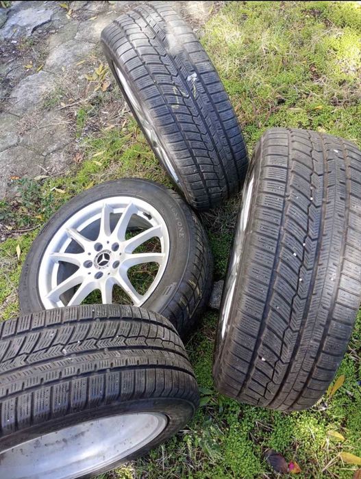 Зимни гуми с лети джанти за Mercedes 215/55/17