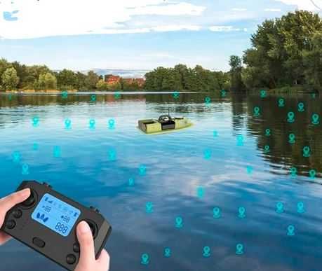 100точков GPS Кит за лодка за захранка