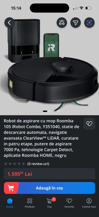 Aspirator robot Roomba 105 nou