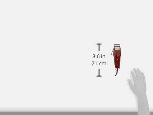 Машинка за подстригване Wahl - Moser 1400-0050, 0.7-3 mm, червена