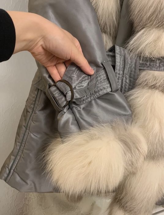 Haina de blana naturala argintie