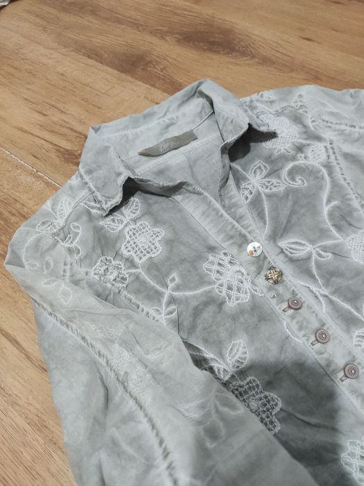Cămașă damă cu broderie Bottega by Elisa Cavalett made in Italy mar. S