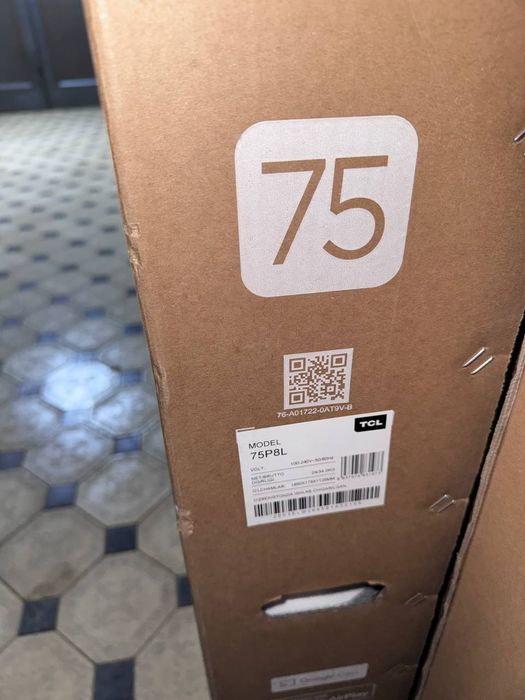 Телевизор TCL 75P8L Qd MiniLed Premium Qled 144HZ От официального диле