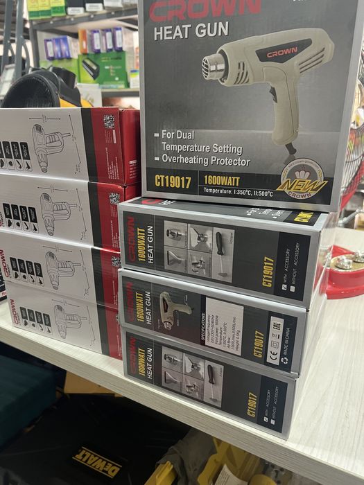 Фен строительный “CROWN”технический фен