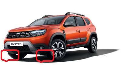 Deflectoare bara fata Duster 2