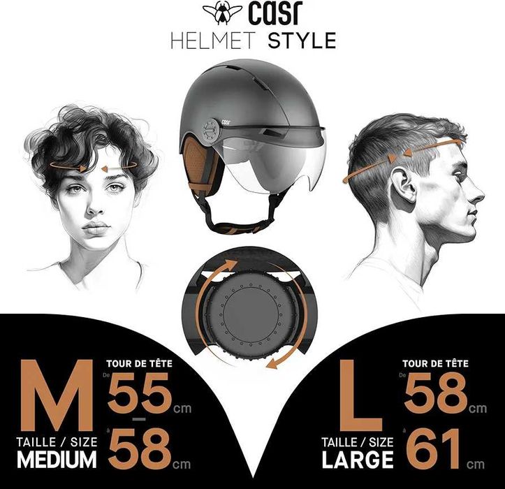 Чисто нова размер L CASR Style Каска за велосипеди и ел. тротинетки...