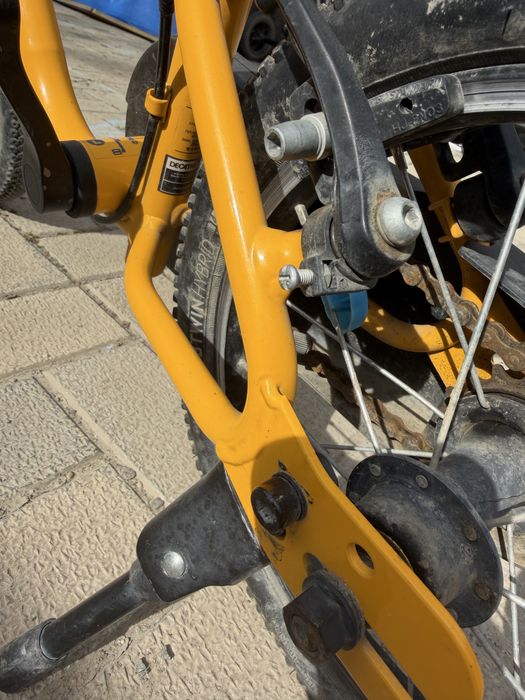 Bicicletă 2 în 1 Discover 500 14" galben copii 90-110 cm