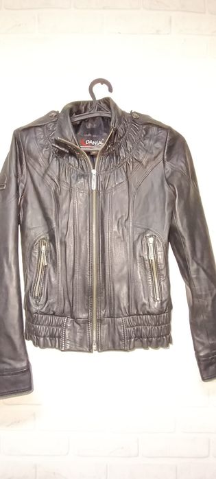 Кожанная женская куртка 42-44 раз S