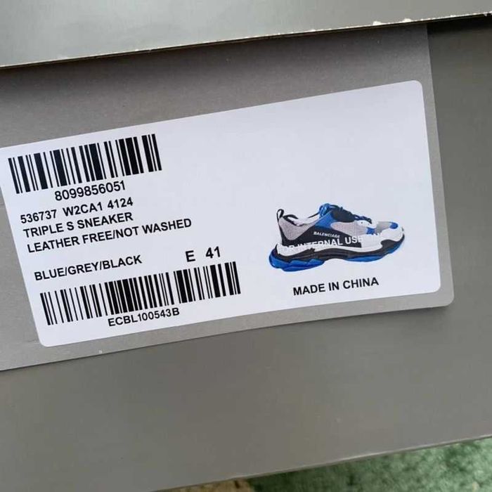 Balenciaga Triple S - Black/Grey/Blue
