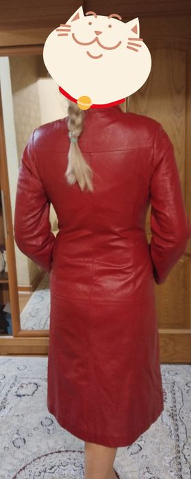 Продам кожаный плащ