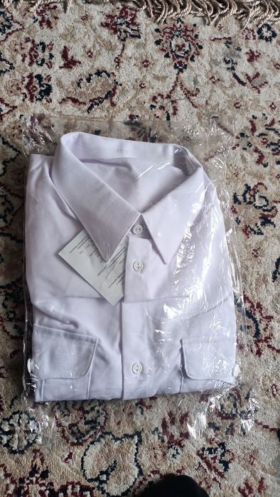 Рубашка белая военная