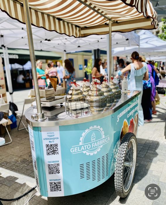 Италианска количка за сладолед