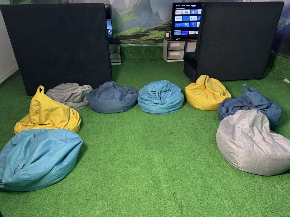 Мягкие кресла пуфики