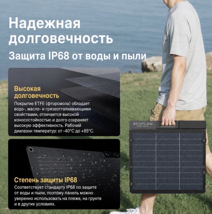 Солнечная панель ecoflow 220w gen 3 (Новая)