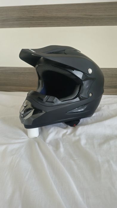 Casca mtb full face silvis, neagra, marine L (59-60cm)