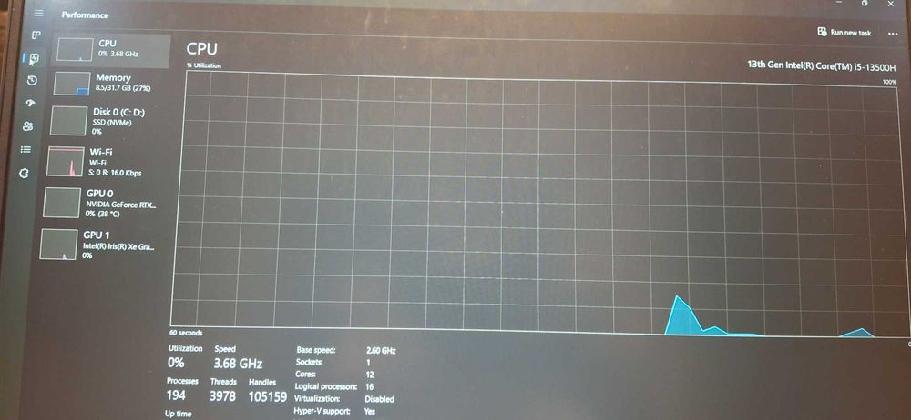 Hp Victus 16 RTX 4060 Intel I5-13500h