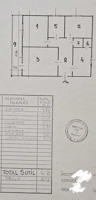 Vanzare apartament 3 camere Titulescu intre Basarab si Banu Manta