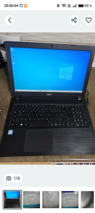 Acer Aspire / i3 gen 6 /4 GB / ssd 128 gb