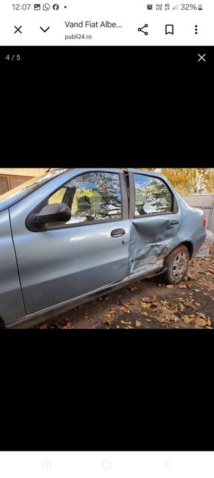 FIAT ALBEA AVARIAT 83000 KM REALI Unic proprietar