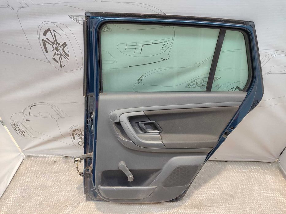Ușă Spate Dreaptă Skoda Fabia Mk2 5J Hatchback / Combi Albastru Cod Culoare 0F / W5Q 2012 / [2007-2014] / 5J9833056 (3D)