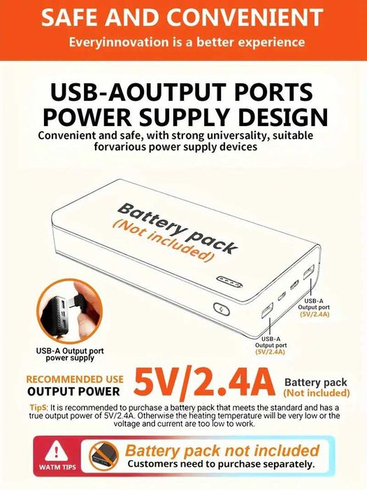Затоплящ USB панталон с 12 зони на затопляне, долнище с подгрев зимата