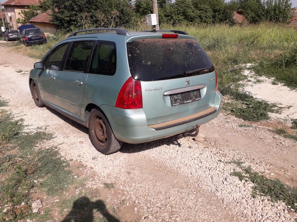 Пежо 307 sw 6+1 2.0 HDI 110 коня 2003 теглич панорама лебетка гр. Кнежа ...