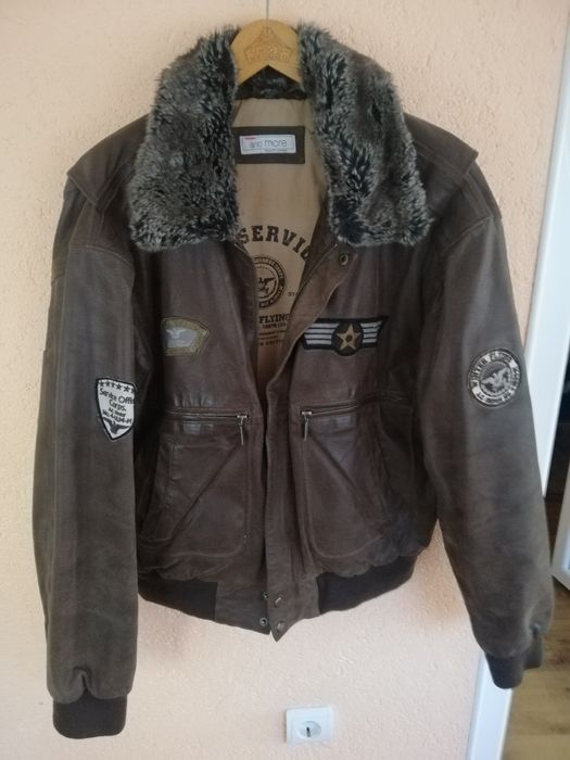 Geaca piele bărbati Aviator Bata mărimea 50