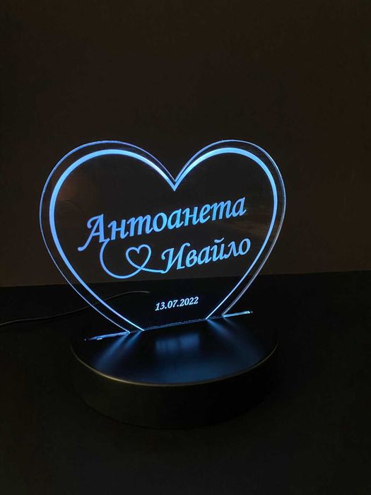 Светещи плакети - персонализирани 2