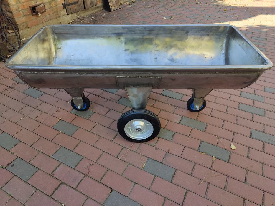 Cada inox pe roți