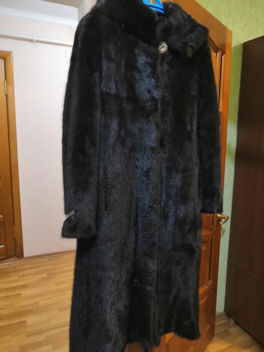 Норковая коричневая шуба
