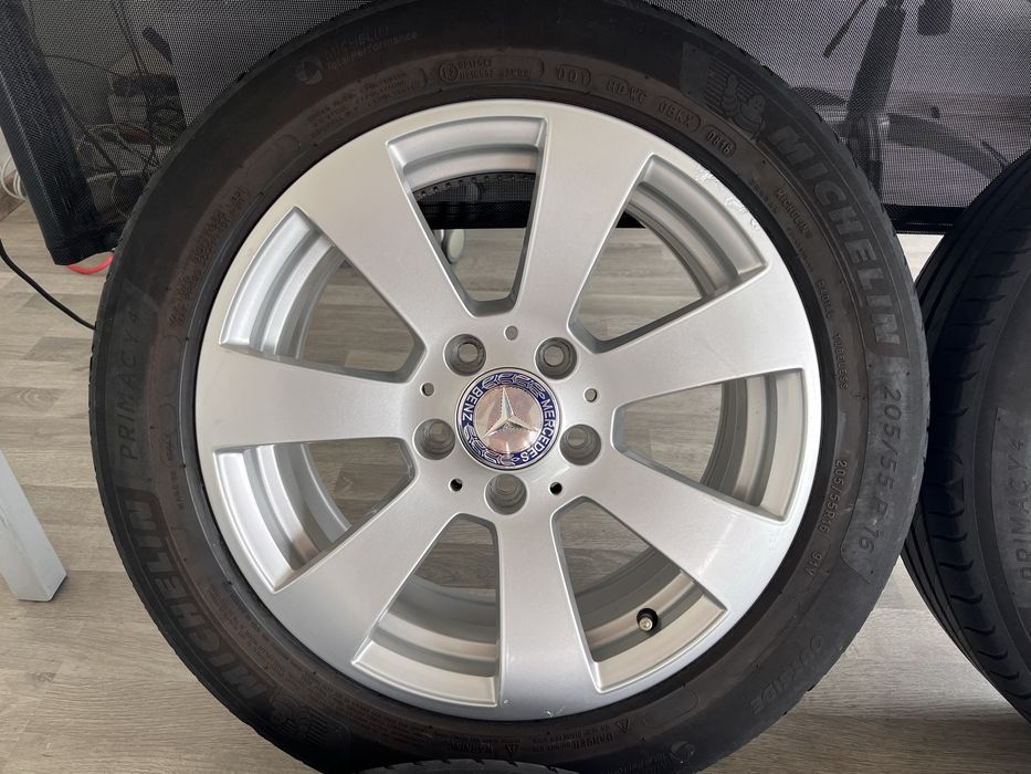 Оригинални джанти 16 цола 5х112 за Мерцедес с летни гуми 205/55/16