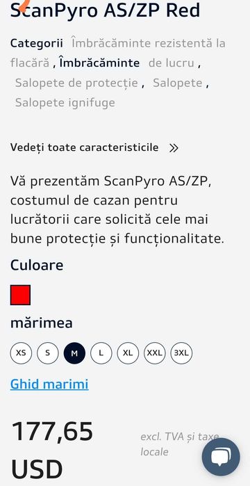 Scandia ScanPyro costumul de cazan cu protectie