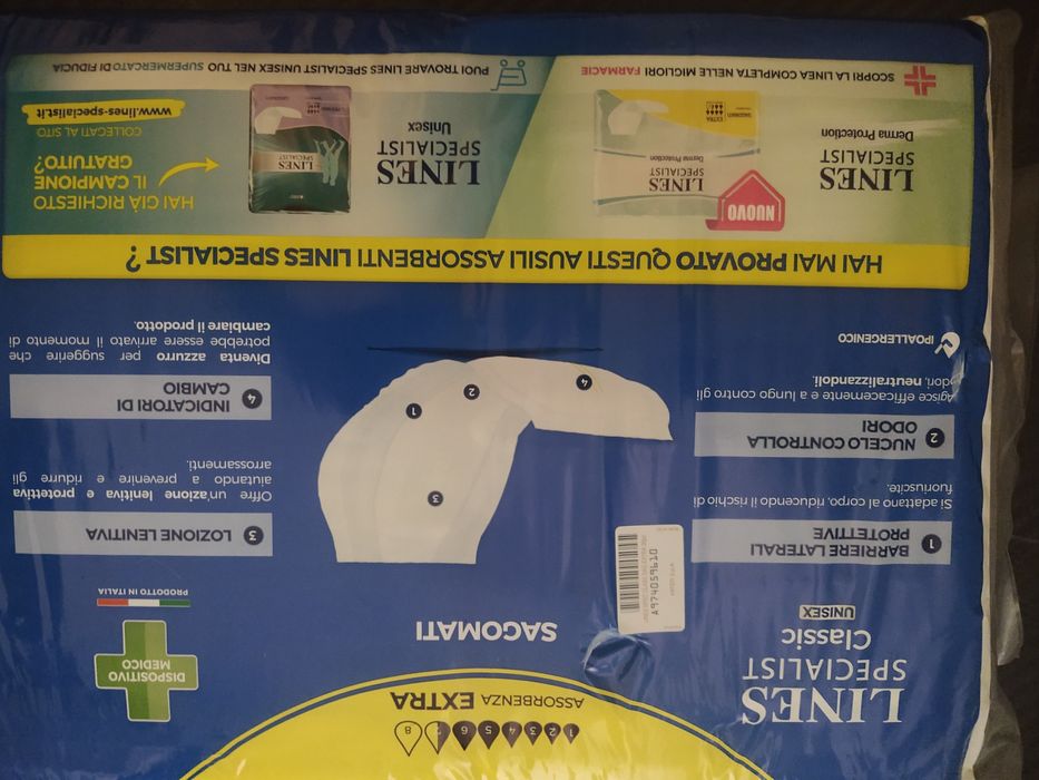 3 pachete de tampoane Lines pentru adulți cu incontinență