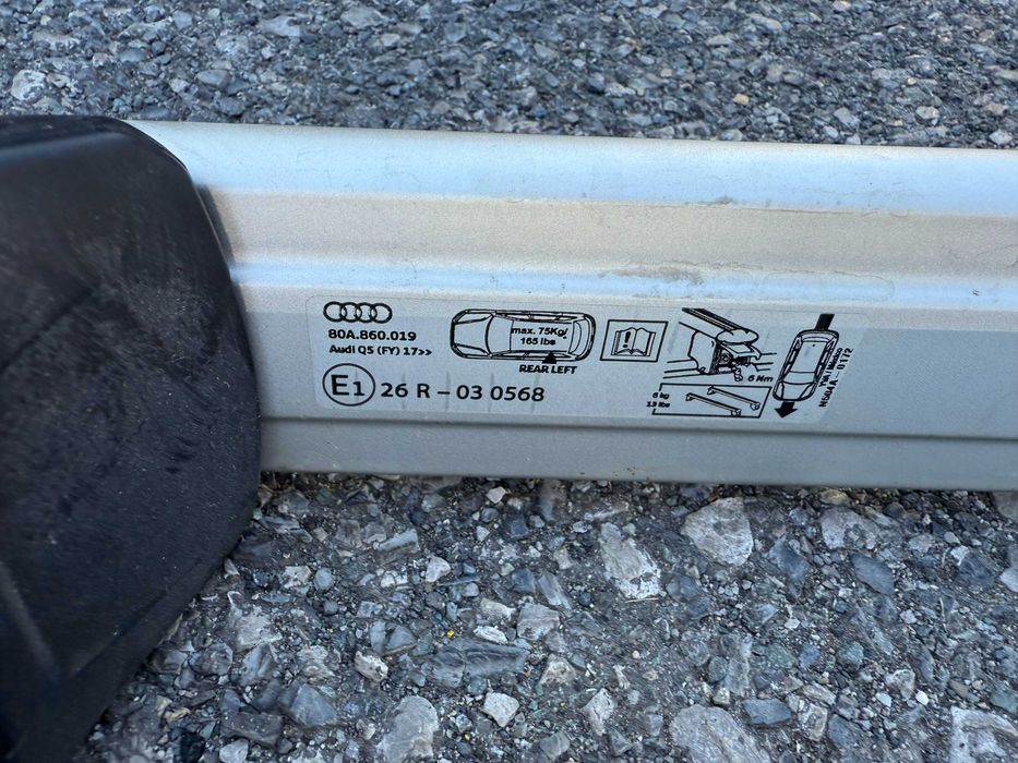 Продавам оригинален багажнк напребни греди за ауди Q5 2017г-2020г