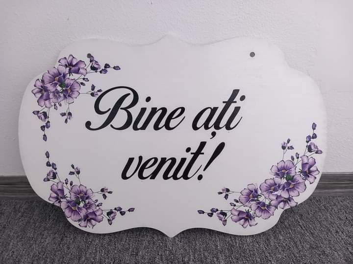 Plăcuță "Bine ați venit"