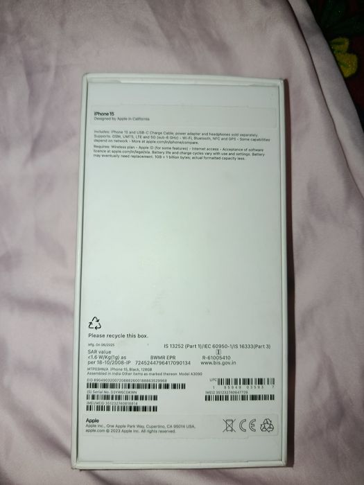 Iphone 15 Йомкость 100 памят~128 лик срочно сатилади акша керек