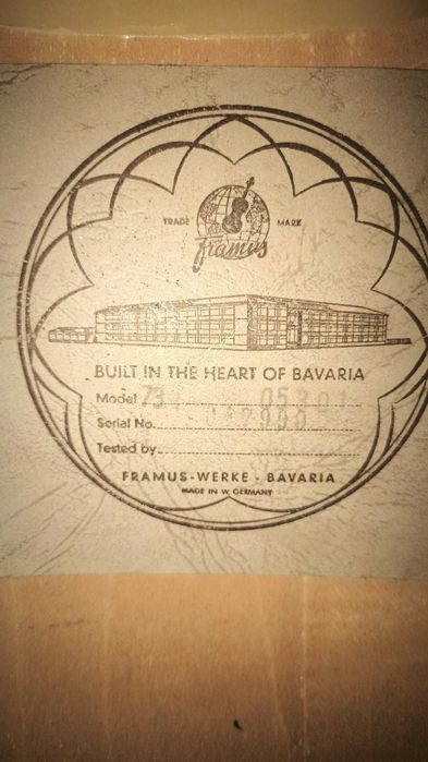 Chitara acustica Framus Texan anii 70 Made in Germany Garantie