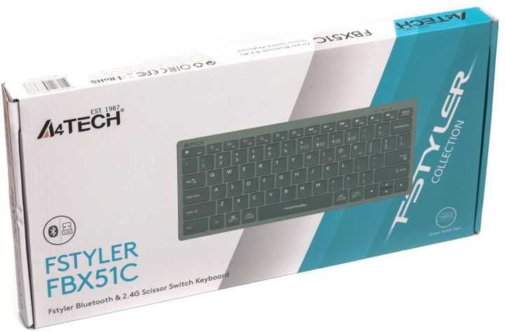 Беспроводная клавиатура A4Tech FBX51C в четырёх разных цветах 1.4