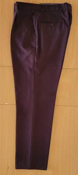 Pantaloni stofa barbati grena M 88cm noi