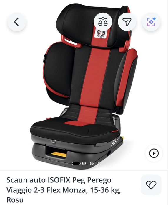 Scaun auto Peg Perego isofix 15-36 kg