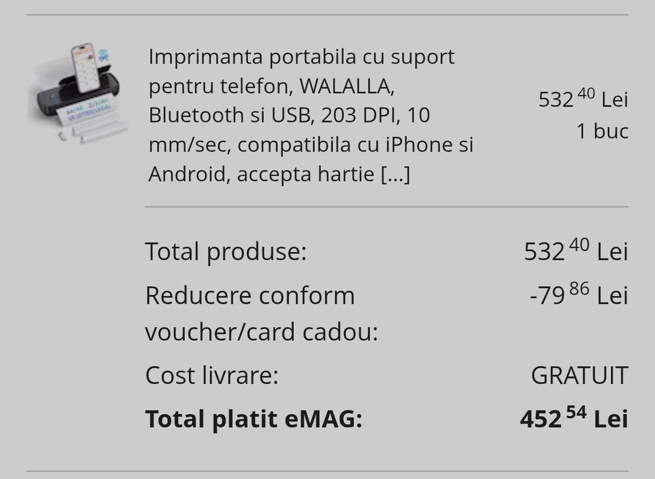 Imprimanta termica A4/A5