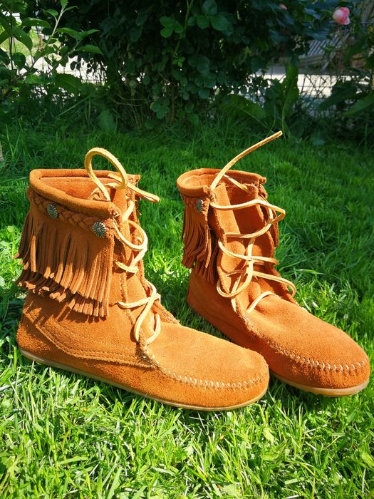 Mocasini ghetute piele intoarsa Size 6=37