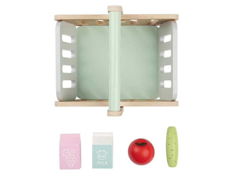 Дървени играчки за кухня Сейф Везна Тостер Кухненски робот Кошница