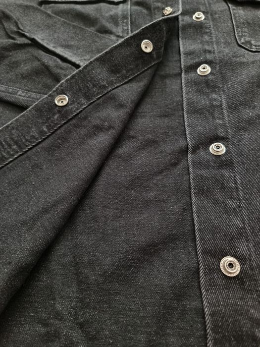 Chrome Hearts – geacă denim Cross Patch, neagră – M